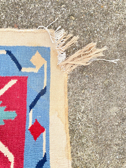 Large Native American Colorful Woven Area Rug
