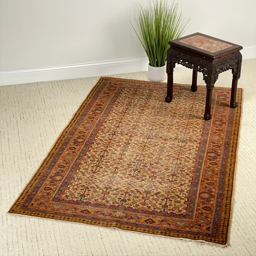 Nice Wool Turkish Area Rug 4'x6'