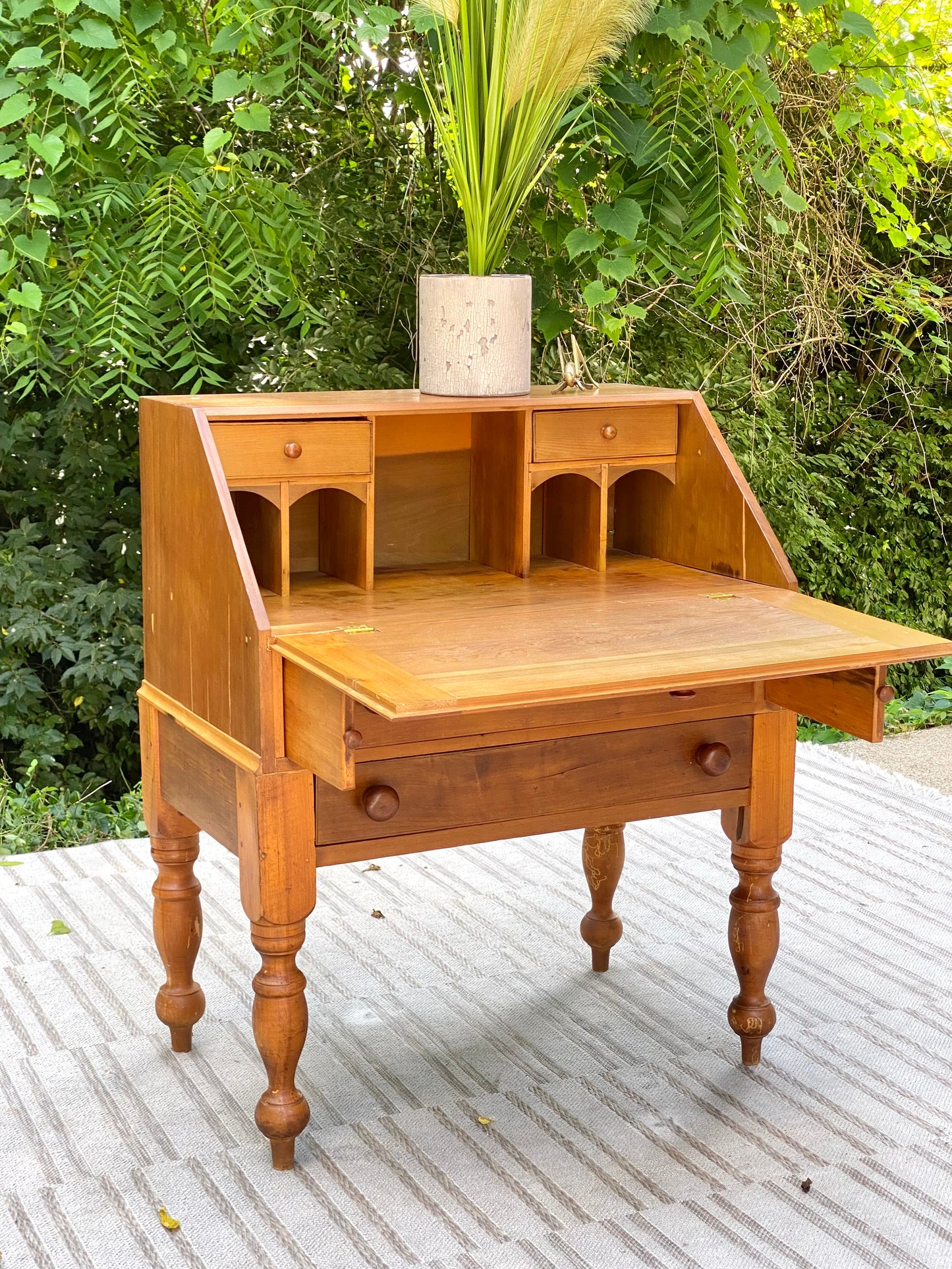 Vintage Wooden Secretary Desk
