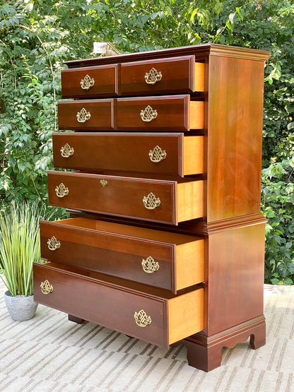 Vintage Kincaid 6 Drawer Highboy Dresser