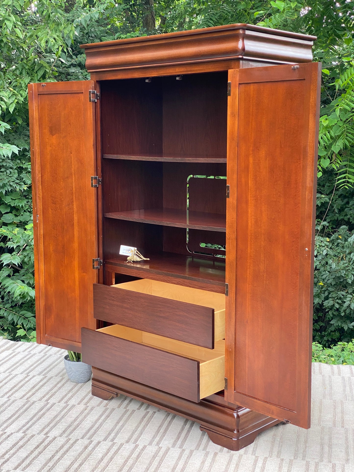 Nice Broyhill Wooden Wardrobe Armoire Cabinet