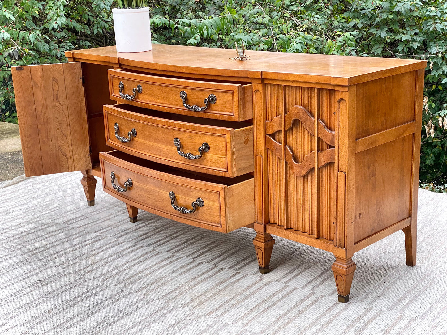 Vintage MCM Kent Coffey Wooden Credneza