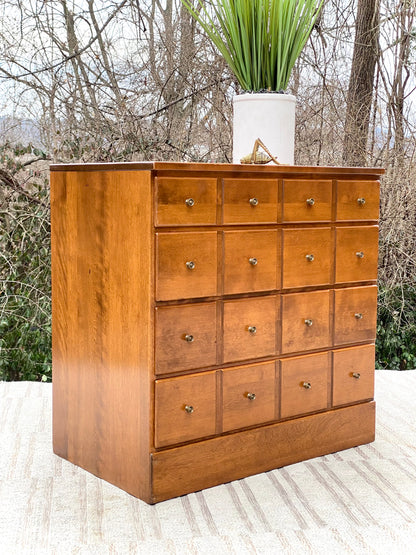 Vintage MCM Ethan Allen Wooden 4 Drawer Dresser