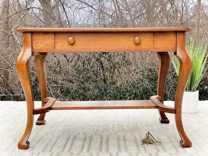 Vintage Arts & Craft Mission Okay Hallway Library Table