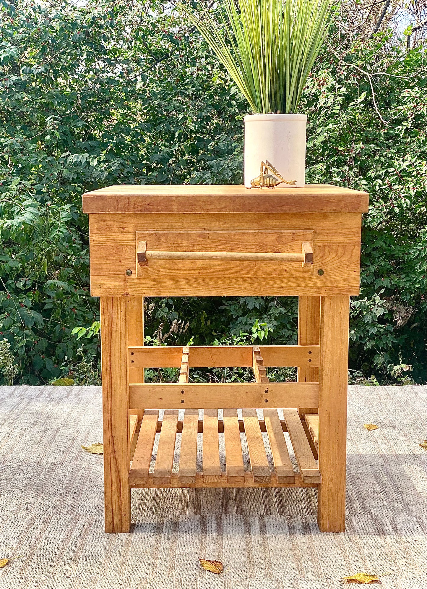 Vintage Butcher Block Island