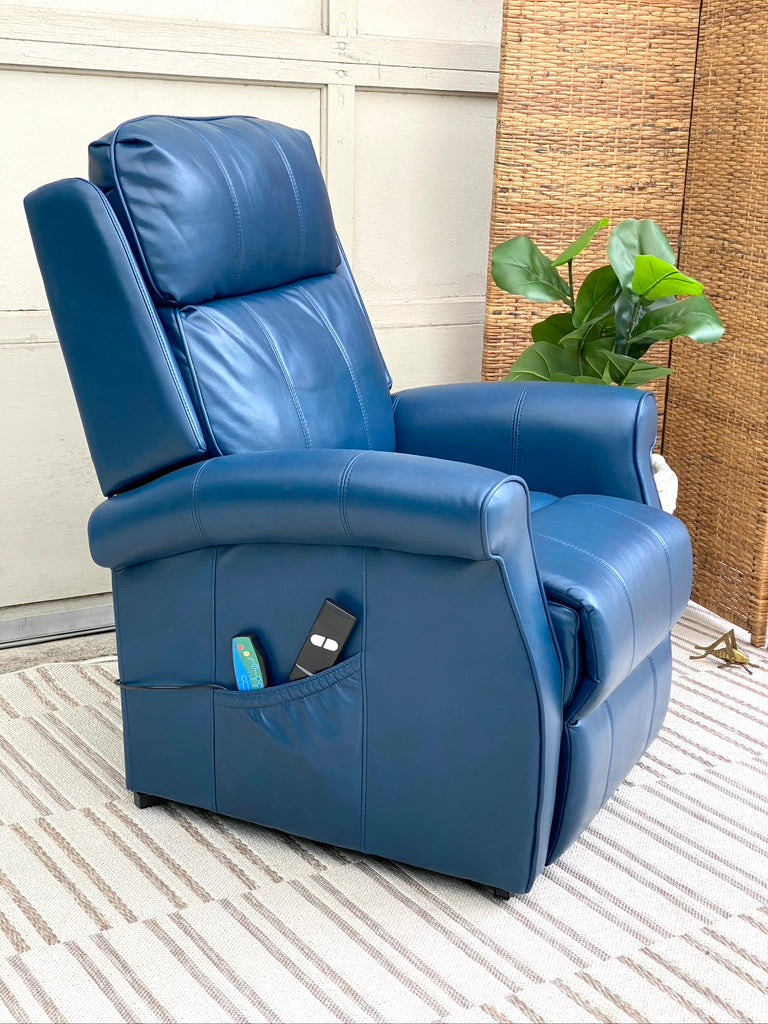 Modern Blue Lift Recliner Massage Chair