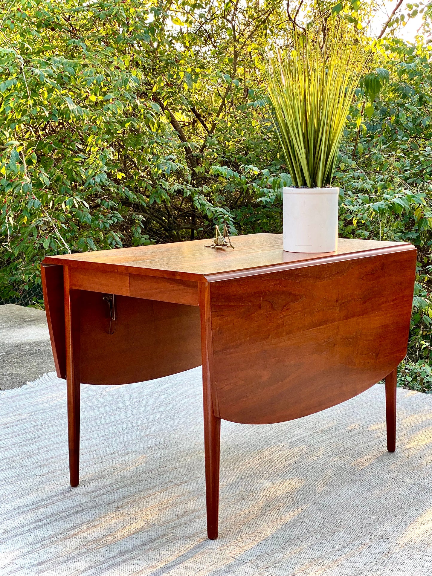 Vintage MCM Drexel Kipp Stewart Walnut Dining Table