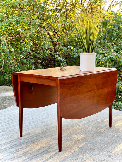 Vintage MCM Drexel Kipp Stewart Walnut Dining Table