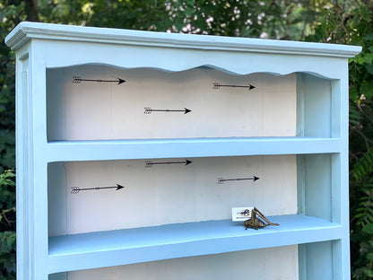 Nice Painted Wooden Pine Display Hutch