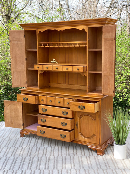 Vintage 2 Piece Hutch