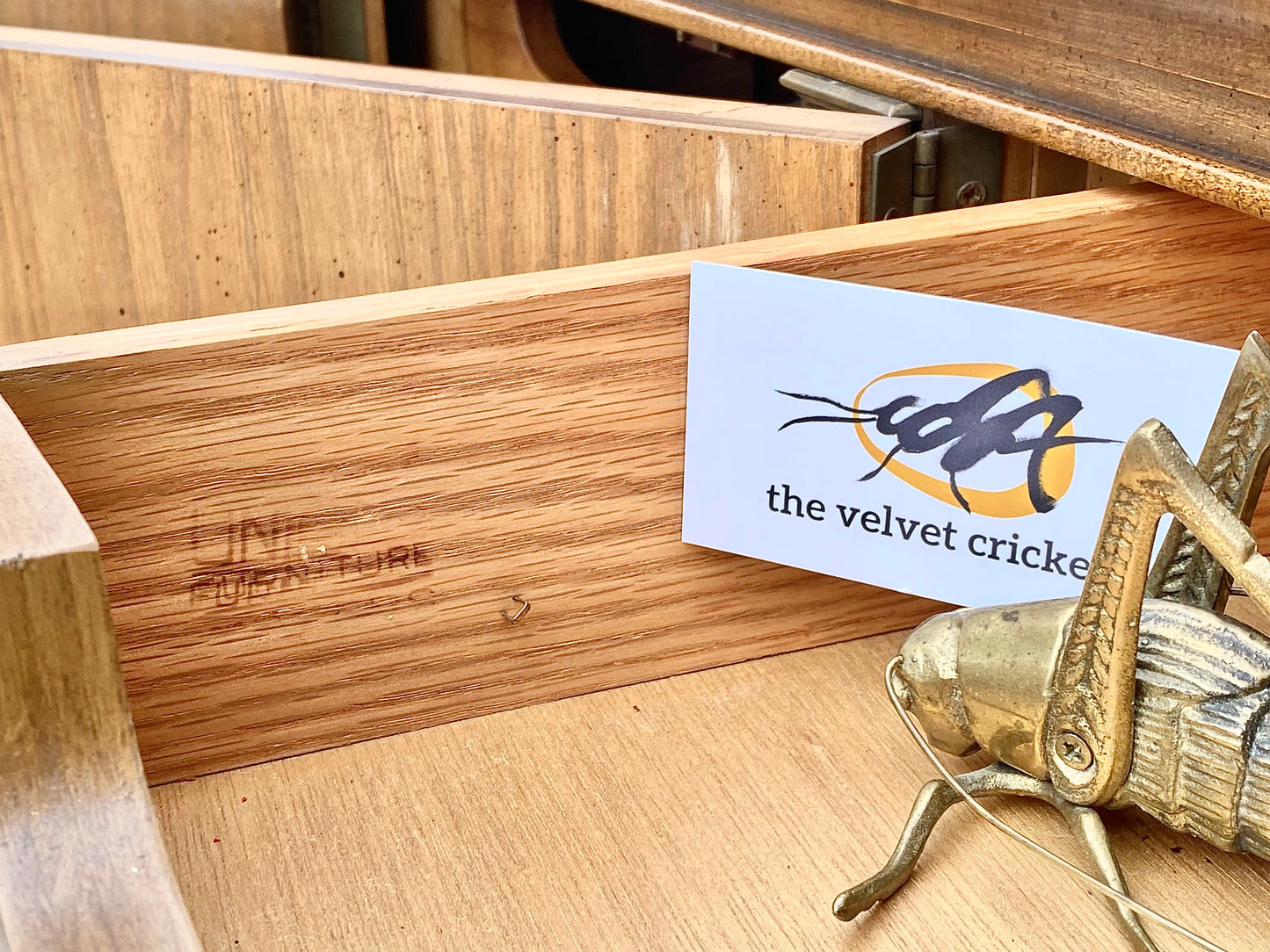 Vintage Unique Furniture Lighted Hutch