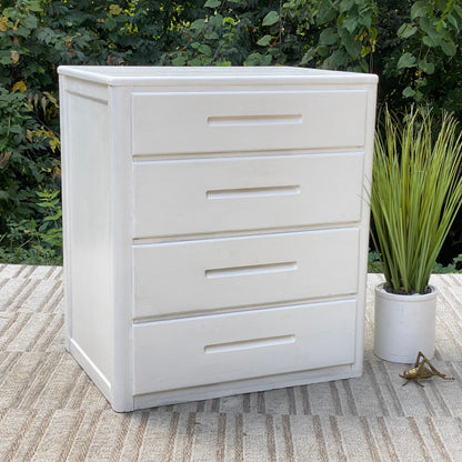 Vintage MCM White 4 Drawer Dresser