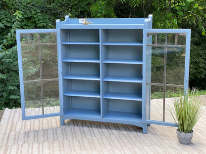 Vintage Robert Mitchell Solid Wood Painted Bookcase