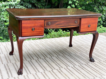 Vintage Chippendale Mahogany Writing Desk
