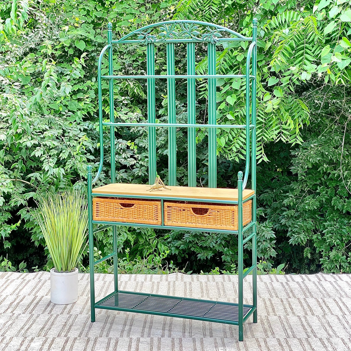 Green Metal Baker’s Rack