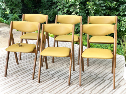 Set of 6 MCM Wonderfold Vinyl Chairs