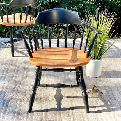 Pair of Windsor Style Wooden Chairs