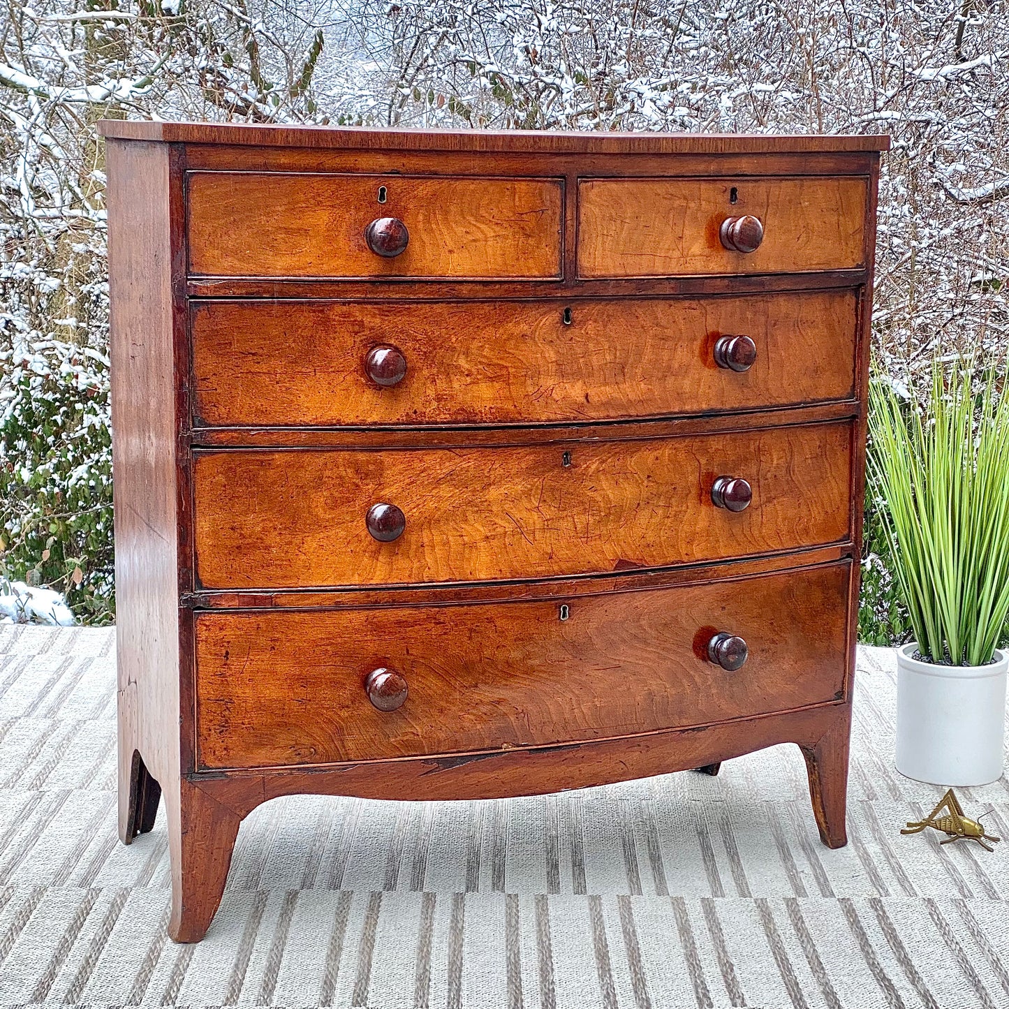 Antique Primitive Pine Chest of Drawers