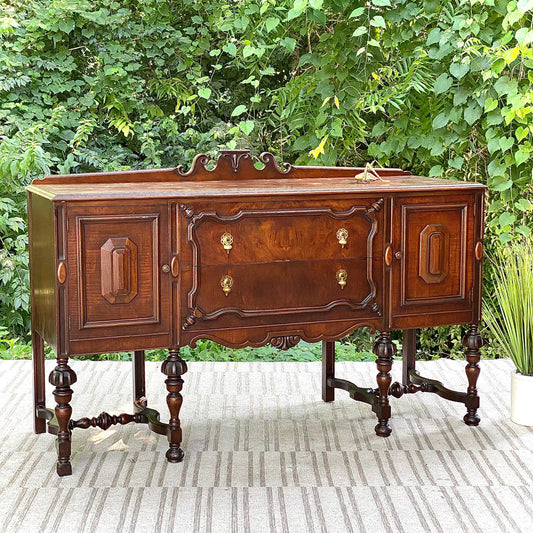 Vintage Tell City Mahogany Credenza Buffet