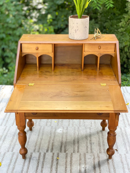 Vintage Wooden Secretary Desk