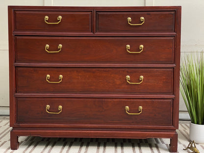 Vintage Rosewood 5 Drawer Dresser