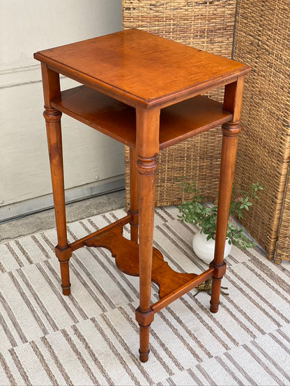 Antique Solid Cherry Plant Stand