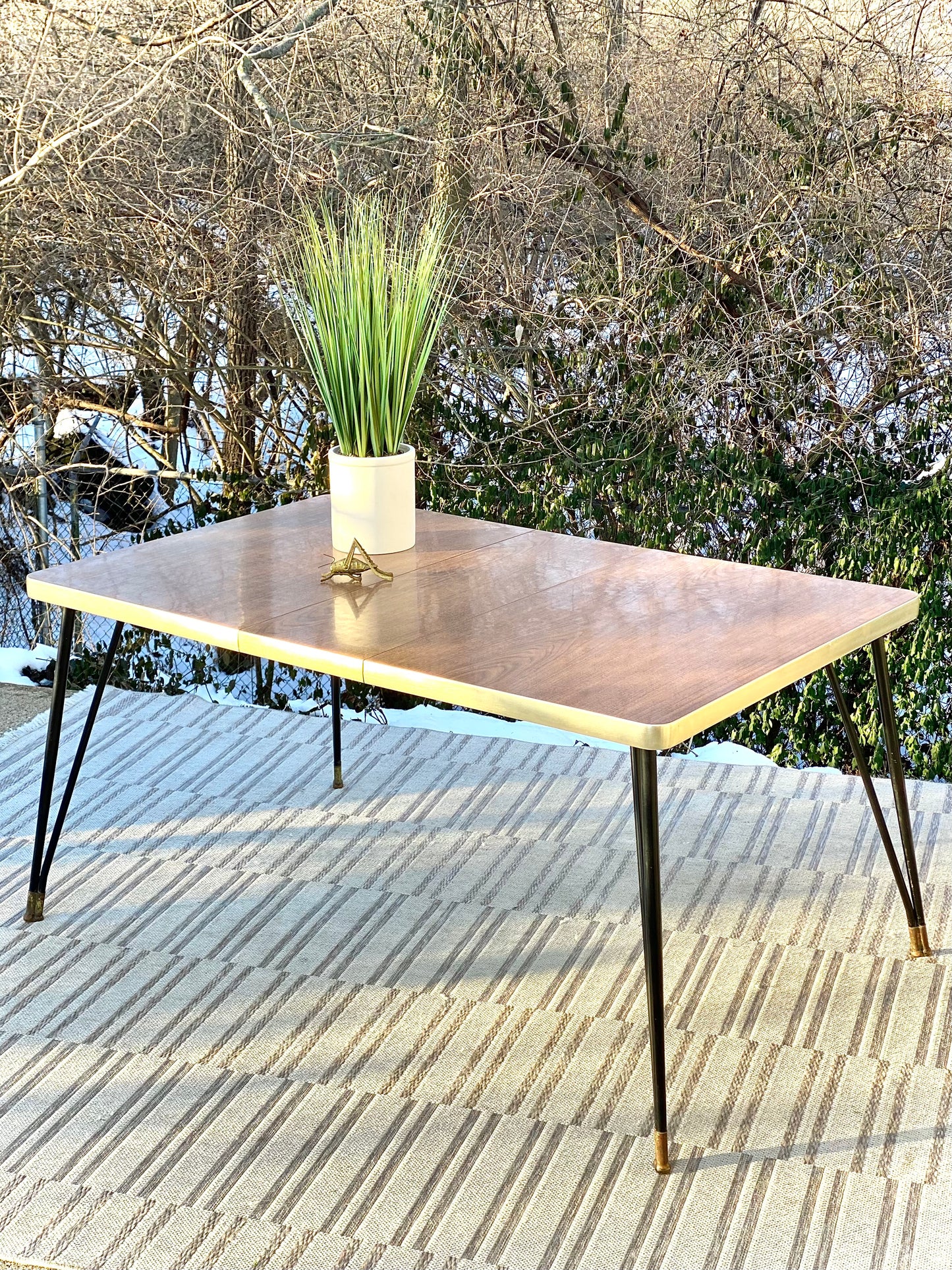 Vintage Formica Top Industrial Table