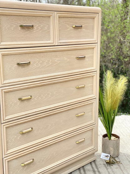 Vintage Thomasville 5 Drawer Highboy Dresser