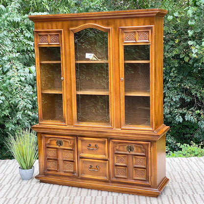 Vintage Wooden Display Hutch