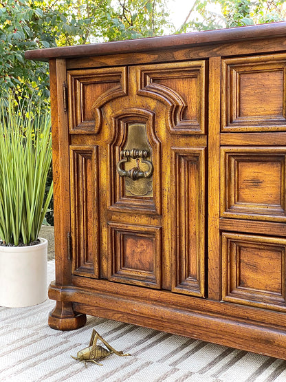 Vintage Stanley 9 Drawer Lowboy Dresser