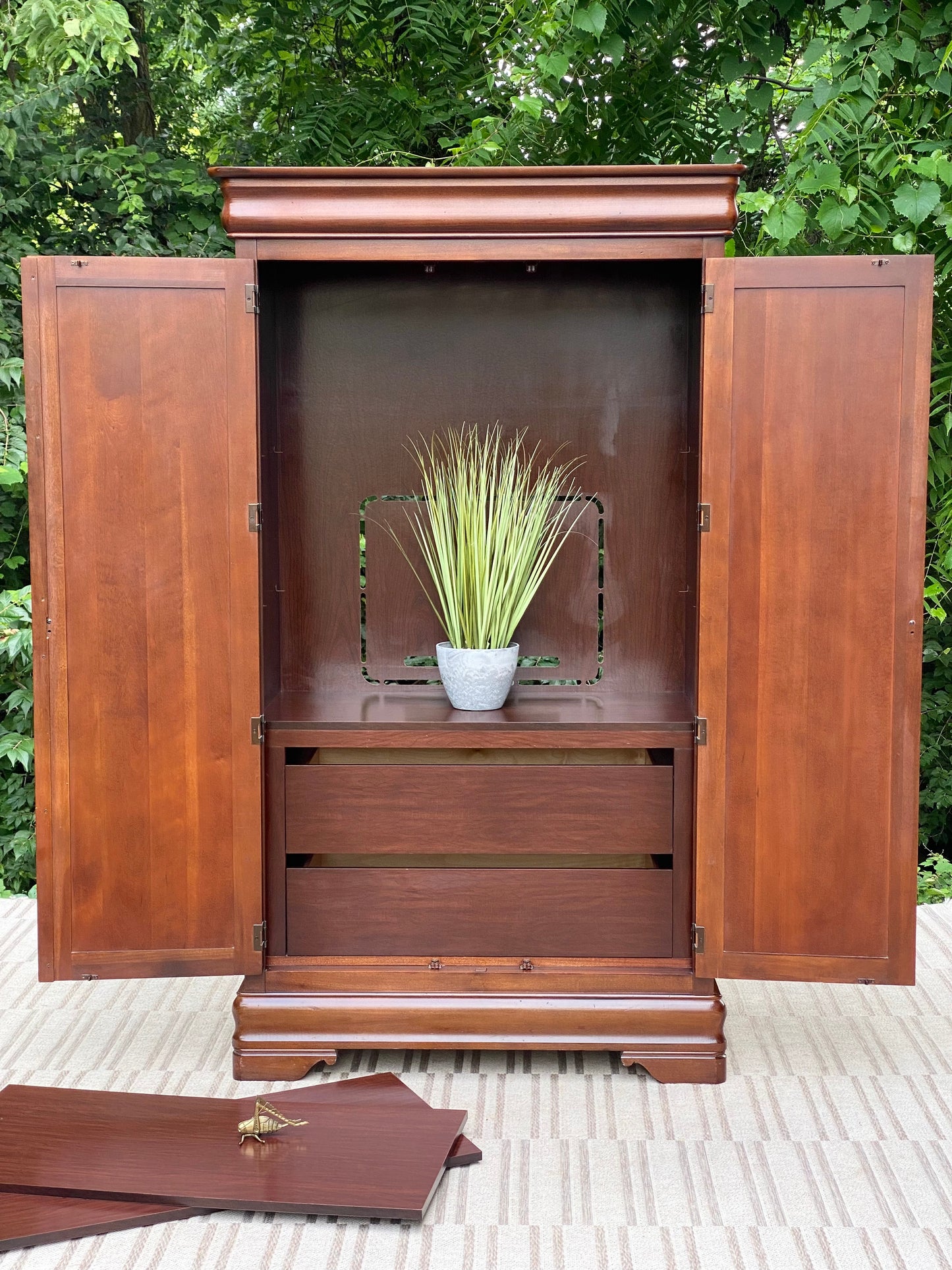 Nice Broyhill Wooden Wardrobe Armoire Cabinet