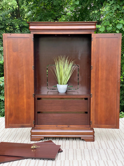 Nice Broyhill Wooden Wardrobe Armoire Cabinet