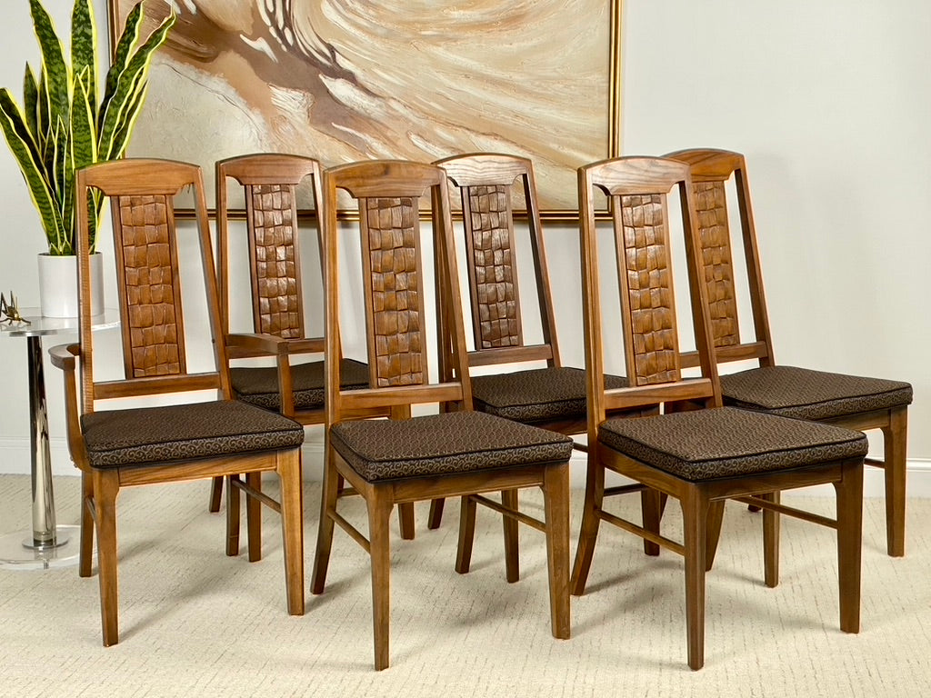 Mid Century Modern MCM Set of 6 Dining Chairs