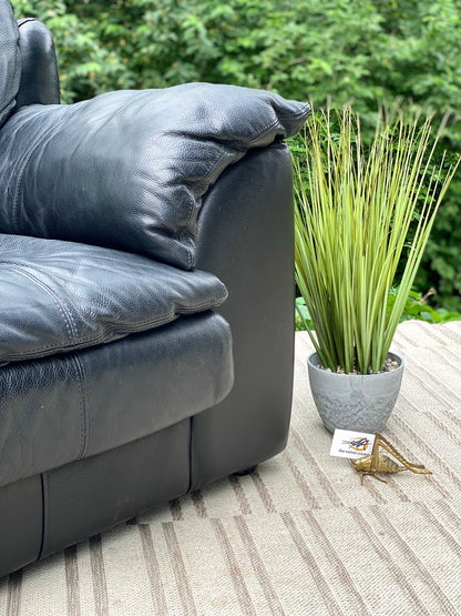 Nice Black Leather Sofa Couch