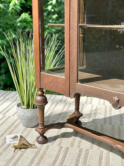 Vintage Wooden Glass Display Case