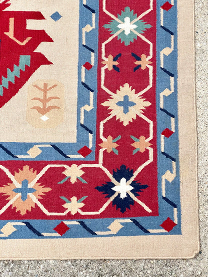 Large Native American Colorful Woven Area Rug
