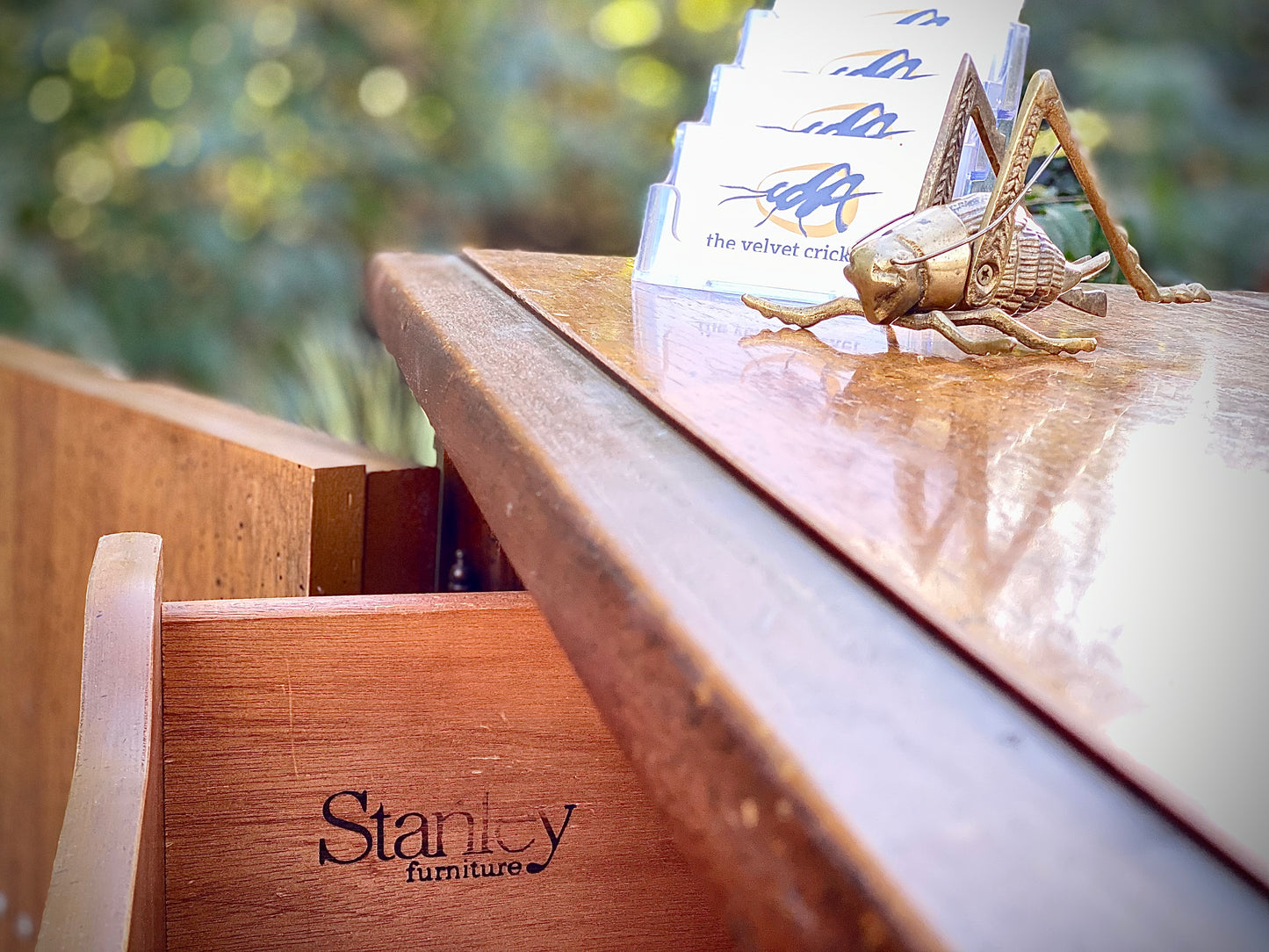 Vintage Stanley 9 Drawer Lowboy Dresser