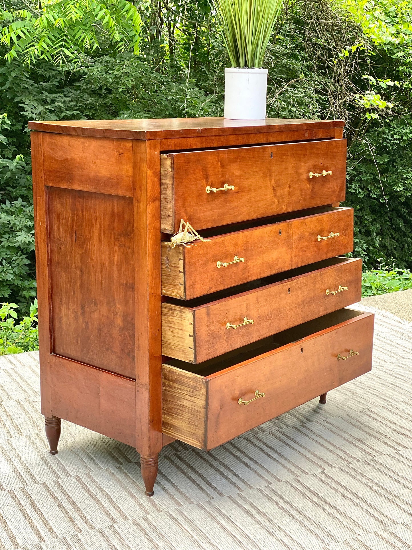 Vintage Solid Cherry 4 Drawer Dresser