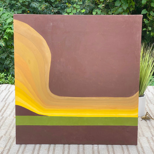 Vintage MCM Signed Abstract Artwork Painting