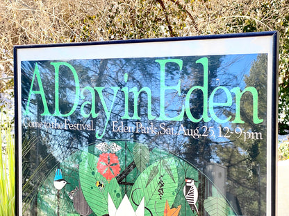 Charley Harper Framed A Day In Eden Poster