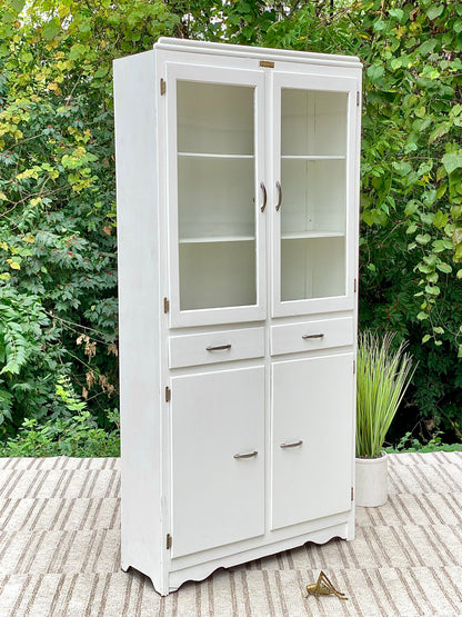 Vintage Scheirich White Storage Cabinet