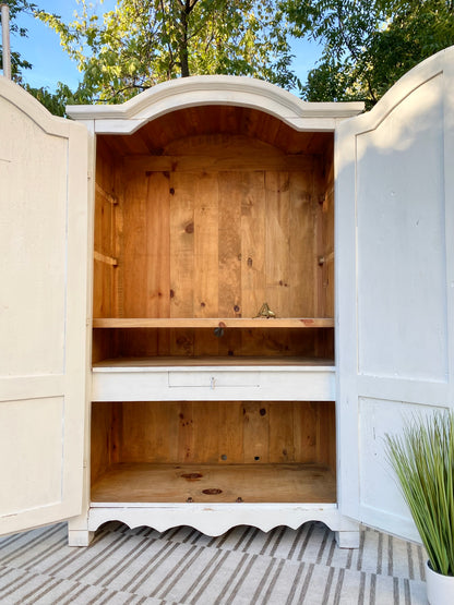 Vintage White Pine Cabinet