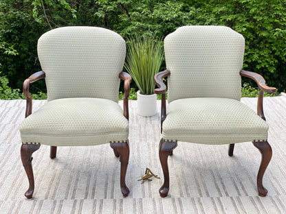Vintage Pair of Upholstered Accent Chairs