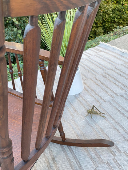 Vintage Arts & Crafts Wooden Rocking Chair