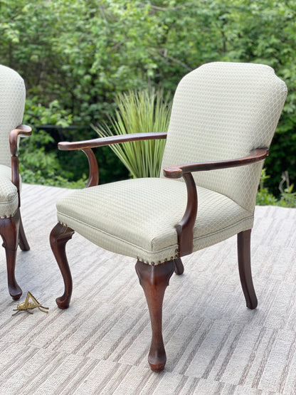 Vintage Pair of Upholstered Accent Chairs