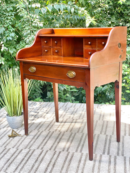 Vintage Pine Shop Secretary Desk