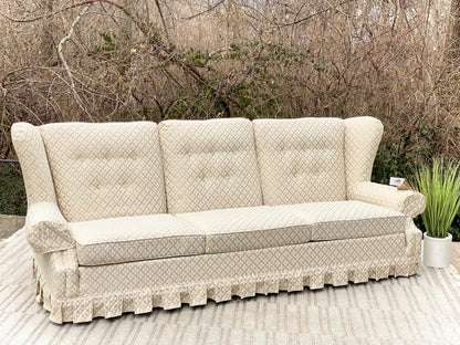 Beautiful Vintage Upholstered Sofa Couch