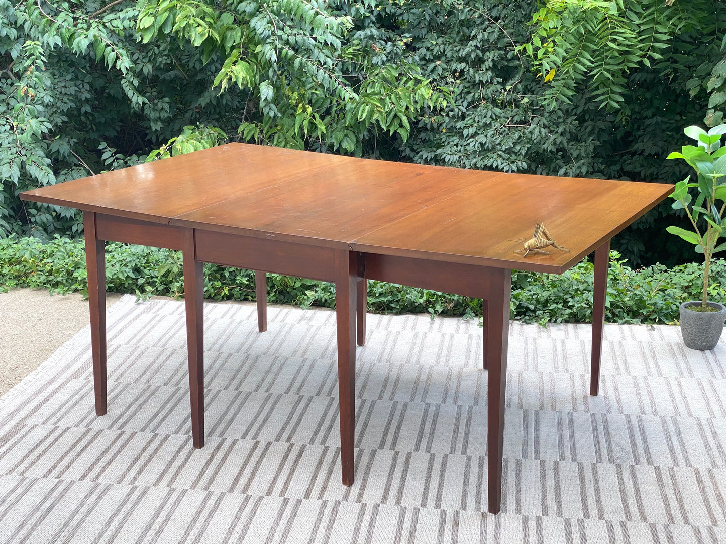 Retro MCM Solid Mahogany Dining Table