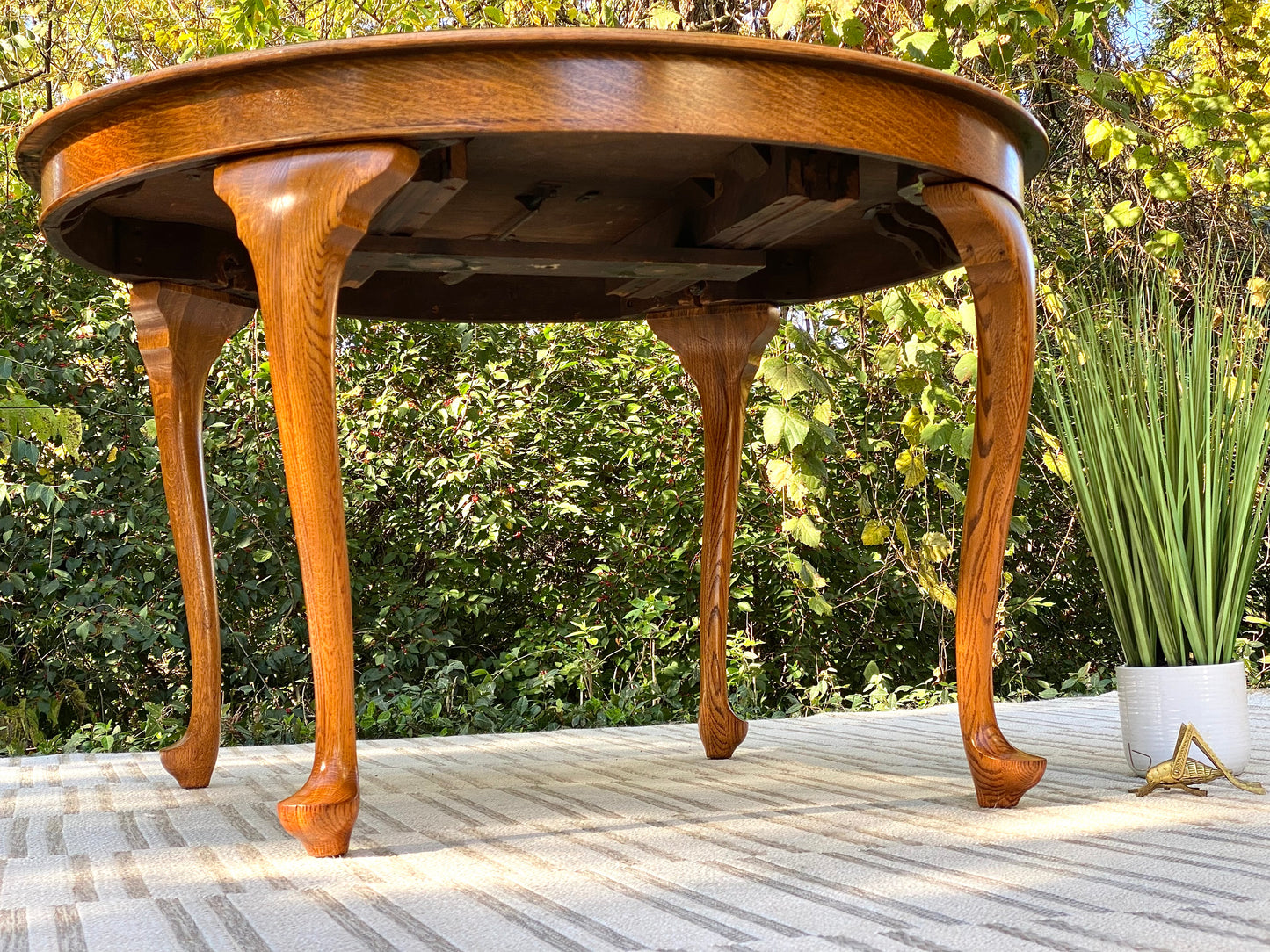 Vintage Round Oak Table