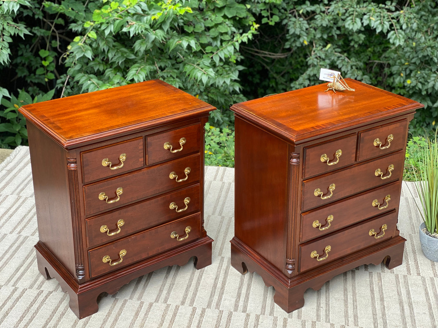 Beautiful Pair of Wooden Lexington Nightstands
